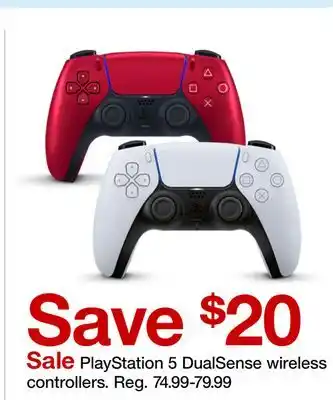 Target PlayStation 5 DualSense wireless controller offer