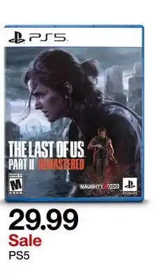 Target THE LAST OF US PART II PS5 offer