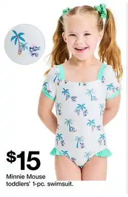 Target Minnie Mouse toddlers' 1-pc. swimsuit offer