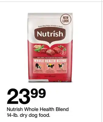 Target Nutrish Whole Health Blend 14-lb. dry dog food offer