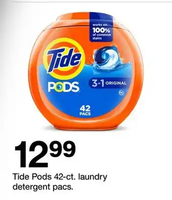 Target Tide Pods 42-ct. laundry detergent pacs offer