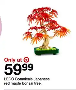Target LEGO Botanicals Japanese red maple bonsai tree offer