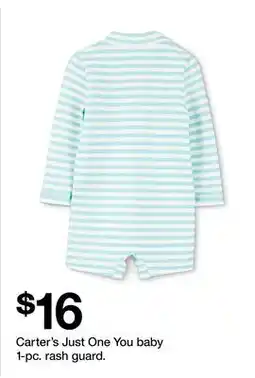 Target Carter's Just One You baby 1-pc. rash guard offer