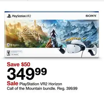 Target PlayStation VR2 Horizon Call of the Mountain bundle offer