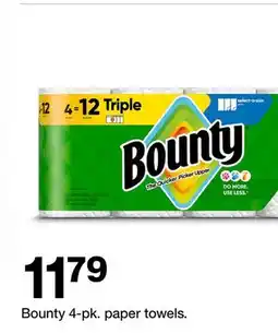 Target Bounty 4-pk. paper towels offer