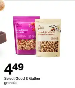Target Select Good & Gather granola offer