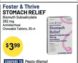 Health Mart Foster & Thrive STOMACH RELIEF Bismuth Subsalicylate offer