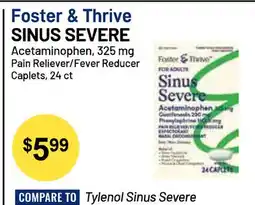 Health Mart Foster & Thrive SINUS SEVERE offer