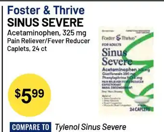 Health Mart Foster & Thrive SINUS SEVERE offer