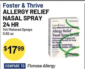 Health Mart Foster & Thrive ALLERGY RELIEF NASAL SPRAY 24 HR offer