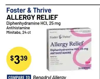 Health Mart Foster & Thrive ALLERGY RELIEF offer