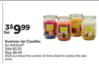 Michaels Summer Jar Candles by Ashland offer