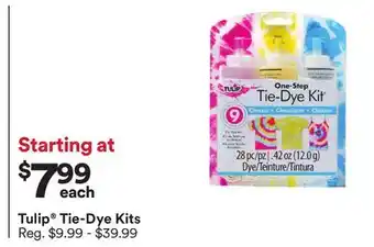 Michaels Tulip Tie-Dye Kits offer