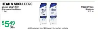 Health Mart HEAD & SHOULDERS Classic Clean 2 in 1 offer
