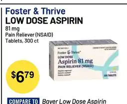 Health Mart Foster & Thrive LOW DOSE ASPIRIN offer