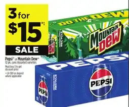 Dollar General Pepsi or Mountain Dew offer