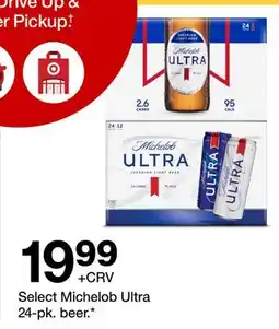Target Select Michelob Ultra 24-pk. beer offer