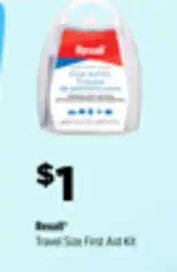 Dollar General Rexall Travel Size First Aid Kit offer
