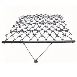 Walmart Field Tuff 4'x4' Steel Drag Rake Field Leveling Harrow with 1/2 Teeth offer