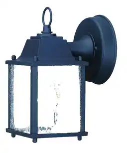 Walmart Matte Black Hanging Waterfall Glass Lantern Wall Light offer