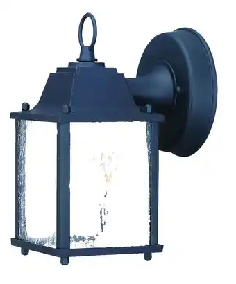 Walmart Matte Black Hanging Waterfall Glass Lantern Wall Light offer