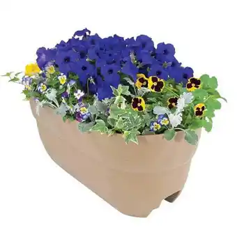 Walmart Bloomers Rail Planter 24 in. Multi Planter - Sand offer