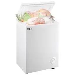 Walmart WANAI 3.5 Cu.ft,Chest Freezer,Deep Freezer,Removable Storage Basket Freezer,White offer