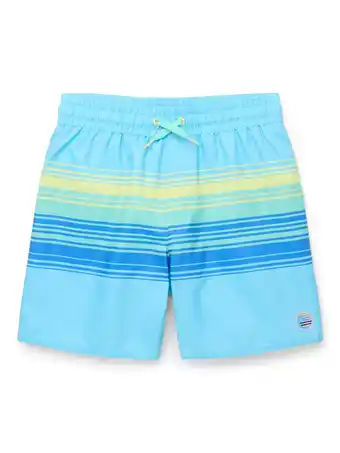 Walmart Laguna Boys Midway Stripe Volley Swim Trunks, Sizes 8-16 offer