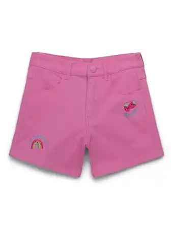 Walmart 365 Kids by Garanimals Girls Embroidered Twill Shorts, Sizes 4-10 offer