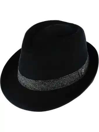 Walmart Ascentix Wool Blend All Season Fedora Hat with Herringbone Band (Men) offer