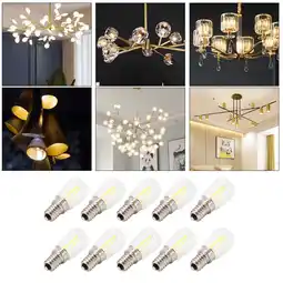 Walmart Fyydes 10PCS Mini Dimmable E14 LED Light Bulb 1.5W AC 110V for Chandelier Wall Lamp Home Lighting offer