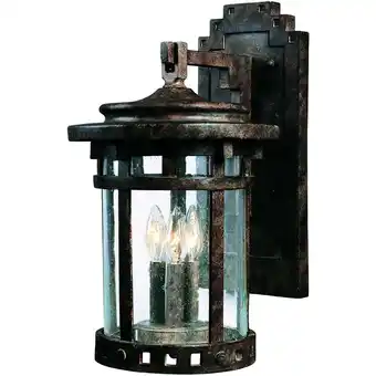 Walmart Maxim Santa Barbara DC Three Light 20-Inch Outdoor Wall Light - Sienna - 3135CDSE offer