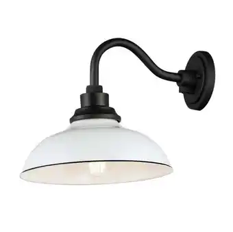 Walmart Maxim 35114WTBK 11.25 x 12 in. Granville Outdoor Wall Mount, White & Black offer