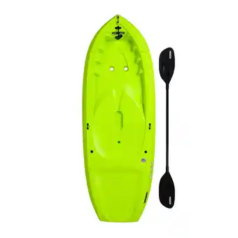 Walmart Lifetime Relay 65 in. Sit-on-Top 100 lb. Weight Capacity Youth Kayak, Chartreuse (91323) offer