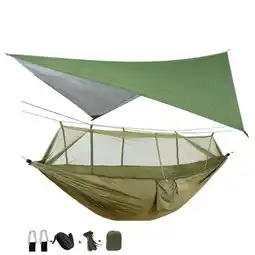 Walmart 2 Person Camping Hammock Tent Mosquito Net+Waterproof Rainfly Tarp Shelter Cover offer