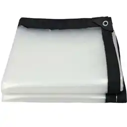 Walmart All-Purpose Waterproof Clear Tarp Poly Cover for Roof Car Camp Garden Curtains, 10' by 10' offer