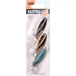 Walmart Acme Tackle Kastmaster Fishing Lure Spoons 3PK 1/4 oz. Chrome, Gold, Neon Blue offer