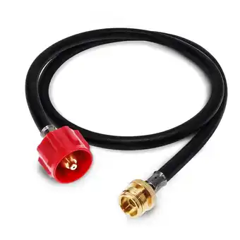 Walmart GasOne 4 ft Propane Adapter Hose 1lb to 20lb Adapter Hose - 16.4 oz to 20 lb Propane Tank QCC1/ Type offer