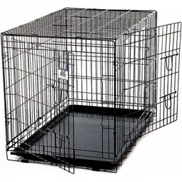 Walmart Little Giant Farm & Ag 36 Plastic Pet Crate for Dogs & Cats with Divider offer