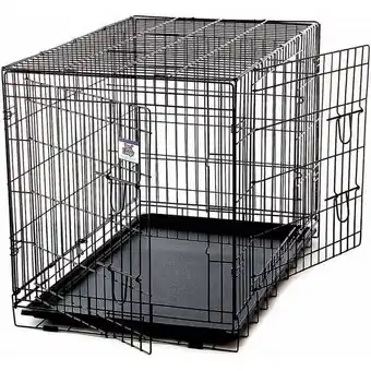 Walmart Little Giant Farm & Ag 36 Plastic Pet Crate for Dogs & Cats with Divider offer
