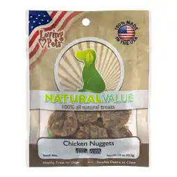 Walmart Loving Pets Natural Value Chicken Nuggets, 1.5 OZ offer