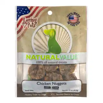 Walmart Loving Pets Natural Value Chicken Nuggets, 1.5 OZ offer