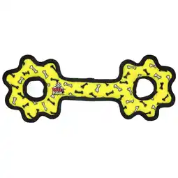 Walmart Tuffy Ultimate Tug-O-Gear Yellow Bone Durable Plush Squeaky Dog Toy offer