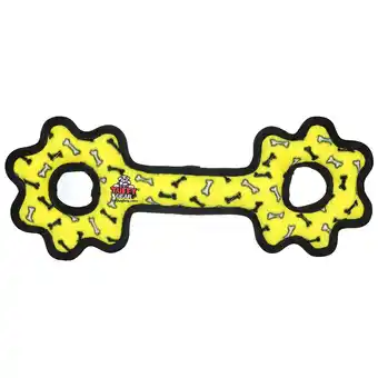 Walmart Tuffy Ultimate Tug-O-Gear Yellow Bone Durable Plush Squeaky Dog Toy offer