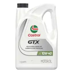 Walmart Castrol GTX 10W-40 Conventional Motor Oil, 5 Quarts offer