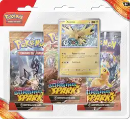 Walmart Pokemon Scarlet & Violet Surging Sparks 3-Pack Blister | Zapdos offer