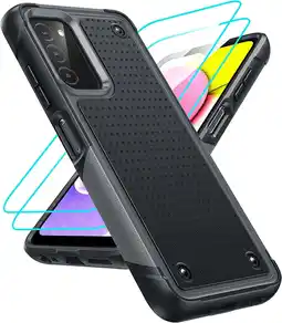 Walmart LeYi For Samsung Galaxy A03s Phone Cases With Built in Screen Protector x2 Full-Body Shockproof,Gray offer