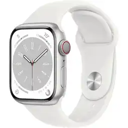 Walmart Apple Watch Series 8 41mm 4G Silver with White Sport Band a Grade offer