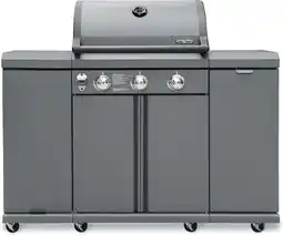 Walmart Propane Gas Grill 3 Burners with Kitchen Island for Backyard Outdoor by BRANDMAN GRILLS SINCE 1987 offer
