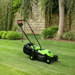 Walmart Aimee Lii 14 Inch Electric Push Lawn Corded Mower with Grass Bag for Garden Yard, Green offer